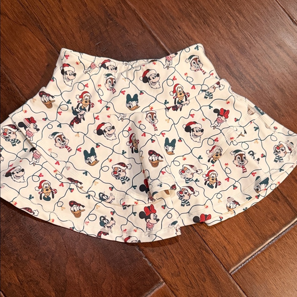 Girls Cream Disney Character Skort